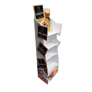 Maßgefertigte Einzelhandels-Papier-Displayständer Werbe-Freistehende PVC-Standregale Getränke- und Snack-Präsentationsregale - Product Image 2