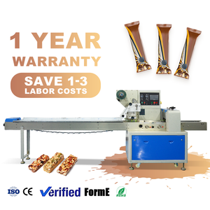 Bán Tự Động Đa Chức Năng Dòng Chảy Gói Máy Protein Thanh Bánh Quy Gối Đóng Gói Nhà Sản Xuất Máy - Product Image 1