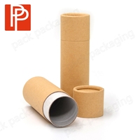Tube en papier kraft biodégradable résistant à l'huile pour déodorant en stick, emballage pour baume à lèvres