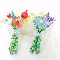 Fleurs perlées pour la décoration intérieure, décorations pour la fête prénuptiale, cadeau de remerciement pour les enseignants pour la saison des diplômes et cadeau pour les professeurs