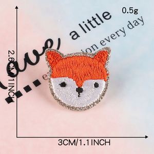 New Arrival Computer Embroidery Self Adhesive Sliver Edge Cartoon Strawberry Carrot Patch for Clothes Bags - Product Image 5