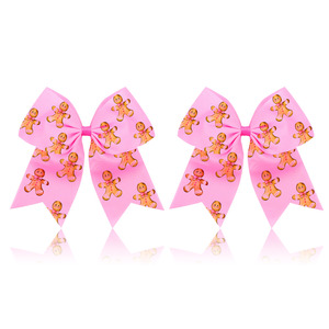 Los Lazos para el Cabello Más Nuevos y Adorables para Niñas Pequeñas con Estampado de Animales, Lazos Rosa Intenso, Cinta Estampada Personalizable con Banda Elástica, Diseño Personalizado - Product Image 1