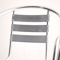 Fabrik Direkt verkauf Aluminium guss legierung Edelstahl Esstisch Couch tisch Stuhl Set