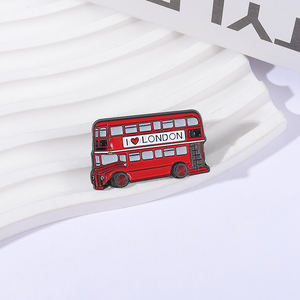 Ben aşk londra emaye Pin kırmızı çift katlı otobüs şehir kültür severler broş yaka rozeti gezgin hatıra takı hediye arkadaşlar için - Product Image 2