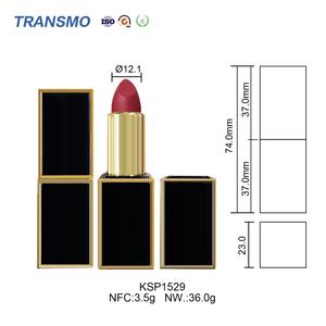 Emballage cosmétique carré, tube/étui à rouge à lèvres doré, vente en gros, conteneur à rouge à lèvres de haute qualité - Product Image 2