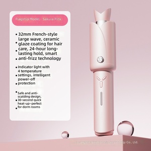 <span class=keywords><strong>Fer</strong></span> à <span class=keywords><strong>boucler</strong></span> automatique professionnel rose Tulip, rotatif, céramique ionique, 4 réglages de chaleur pour tous types de cheveux - Product Image 3