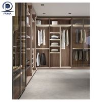 Système d'armoires et de rangements sur mesure en MDF et contreplaqué haute capacité pour toute la maison, dressing intégré