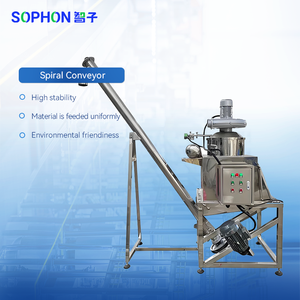 SOPHON kimya mühendisliği plastik parçacık eğim burgu vida besleyici makinesi dikey toz pelet otomatik vidalı konveyör - Product Image 3
