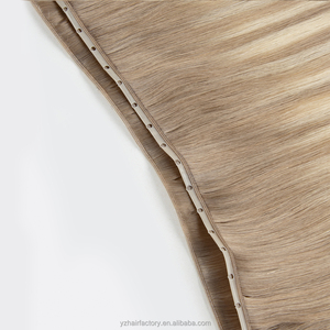 Extensions de cheveux invisibles à trame papillon 100% cheveux humains à double trame, cuticules alignées - Product Image 2