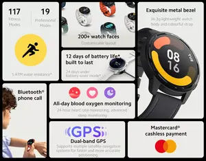 Nuevo 2022 para Xiaomi <span class=keywords><strong>Mi</strong></span> <span class=keywords><strong>Watch</strong></span> <span class=keywords><strong>S1</strong></span> <span class=keywords><strong>Active</strong></span> GPS Luxury Smartwatch 1,43 pulgadas AMOLED impermeable mecánico deportes relojes digitales - Product Image 3