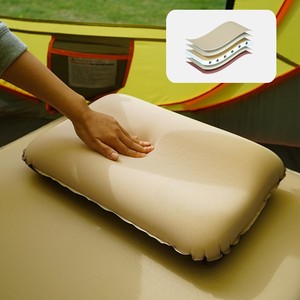 Oreiller gonflable automatique léger pour l'extérieur, tente de camping, oreiller en mousse à air, confort de voyage, oreiller cervical portable en mousse - Product Image 3