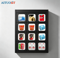 Distributeur automatique intelligent en libre-service, taille personnalisée, 24h/24, pour snacks, jouets, aliments, vin, casier mural intelligent