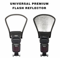 Hoshi — diffuseur de Flash pour appareil Photo, 2 en 1, en argent, blanc, shenniu, tendance, réflecteur latéral pour appareils Photo, Canon Nikon, 2020