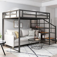 Lit superposé en acier robuste de conception moderne avec taille et couleur personnalisables pour hôtel et salon