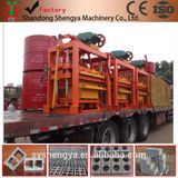 Machine à fabriquer des blocs de béton semi-automatique SHENGYA QTJ4-40 de haute qualité avec moteur pour la production de briques creuses autobloquantes