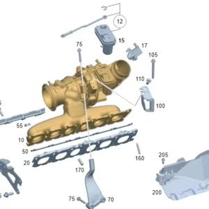 เทอร์โบชาร์จเจอร์เครื่องยนต์ AMG สำหรับรถยนต์เมอร์เซเดส-เบนซ์ CLS53 W167 C257 W222 3.0L M256.930 รุ่น AL0093 A2560901400 18589700011 A2560900280 - Product Image 1