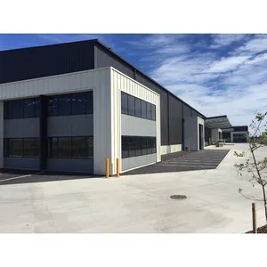 Warehouse shop and executive office construction steel building design