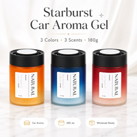 Gel Parfumé Premium pour Voiture 180g – Désodorisant Solide Éliminateur d'Odeurs – Parfum Longue Durée – Sans Électricité Requise