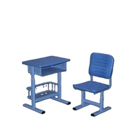 Ensemble de chaise et table d'école réglables modernes pour étudiants, en métal, pour salle de classe
