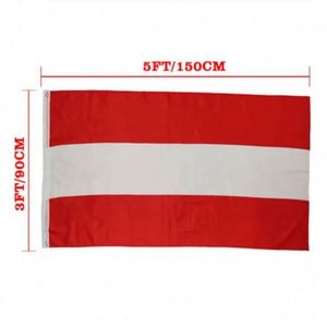 Wholesale Custom Size 3x5 ft 90x150cm Outdoor Flying National Fans Country Austria <b>Flag</b> Custom Logo Polyester - Product Image 4