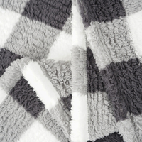 Plaids en polaire personnalisés OEM ODM, plaids à carreaux Buffalo pour canapé, lit, doux, chauds, moelleux, confortables, plaids à carreaux en peluche