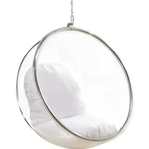 Doppia sedia a dondolo in metallo a sospensione con cuscino impermeabile per 2 persone da interno/esterno per hotel e parchi - Product Image 2