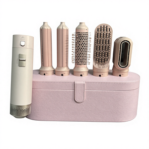 1000W 5合1多式热风造型套装吹风机刷子直发器卷发器吹风机造型梳子，便于旅行使用 - Product Image 4