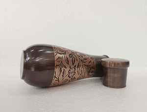 Pure Quality <b>Copper</b> Water <b>Bottle</b> with Leaf Design Leak Proof Healthy <b>Drinking</b> Vessel for Daily Hydration Available at Best Price - Product Image 3