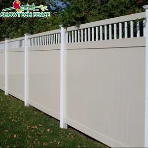 Kafes gizlilik çit Showtech vinil plastik PVC Gartenzaun/plastik küçük bahçe çit/yeni vinil çit, trellis & Gates ücretsiz