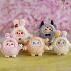 Eğlenceli el yapımı <span class=keywords><strong>DIY</strong></span> yün keçe bebek ve Poking oyuncak seti yün keçe malzeme çanta için zanaat malzemeleri - Product Image 4