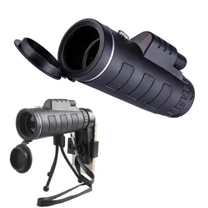 Barato monocular super telefoto zoom telescopio monocular visión nocturna 40x60 al aire libre monocular telescopio para smartphone