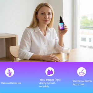 Suplemento de Magnesio, Calcio y Zinc 10 en 1 con Vitamina C, D3 y K2, Gotas Líquidas Veganas de Glicinato de Magnesio, Haccp, OEM, ODM - Product Image 5