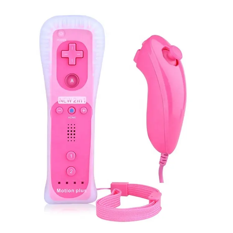 Giá rẻ không dây Wii điều khiển từ xa với Nunchuck cho Wii Video Game giao diện điều khiển từ xa phím điều khiển cho Wii U Máy chơi game