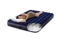 INTEX 64759 Queen-Size-Luftmatratze, hochwertig, weicher, beflockter Oberflächenschicht, tragbar, wasserdicht, leicht, für Camping
