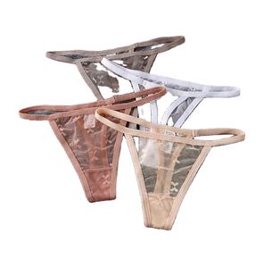 Perizoma Sexy in Pizzo Taglia Unica per Donne, Trasparente in Rete Ecologica Traspirante Modal/Cotone con Cinturino Sottile - Product Image 5