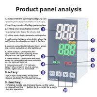 Termostato Inteligente TX3 con Pantalla LED HD, Plástico, OEM, PID, Salida de Relé/Estado Sólido Tipo K/E/PT/CU, Controlador de Temperatura con Alarma