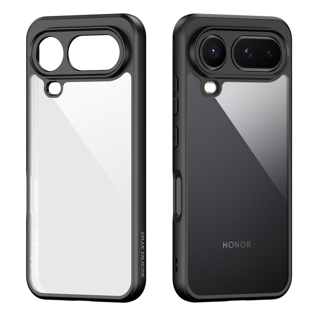 Minimalist Style Frosted Feel PC+TPU Shockproof Transparent Back Cover Phone Case for Honor Magic 8 Pro Air