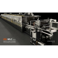 Machines de service à l'étranger entièrement automatique Sandwich biscuits minces biscuits blancs amoureux faisant des machines