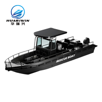 7.2M HDPE Rescue Boat CE Approuvé Anti-Wave Design pour 10 personnes Léger 100% Recyclable pour les opérations sur les lacs côtiers