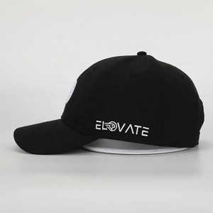 Gorra de Béisbol Deportiva Personalizada al por Mayor con Logotipo Bordado en 3D, 6 Paneles, de Alta Calidad, Impermeable, de Poliéster Negro, para Hombre y Mujer, con Detalles Metálicos - Product Image 3