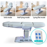 Table de massage et de soin pour cils, chaise de salon de beauté inclinable et confortable pour spas, esthéticiennes, maquillage et massages faciaux