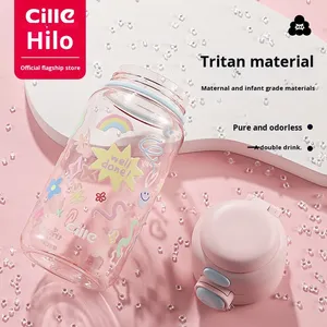 Gourde portable mignonne pour enfants, garçons et filles, étudiants, de haute qualité, pour l'été, avec paille - Product Image 2