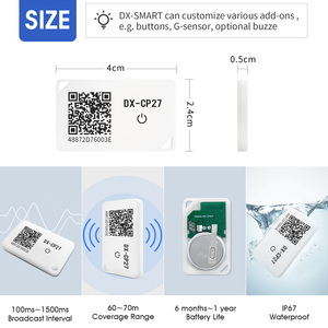 Dx-samrt không dây eddystone <span class=keywords><strong>Mini</strong></span> ibeacon hộp thoại 14531 BLE 5.1 thẻ Tracker vị trí <span class=keywords><strong>bluetooth</strong></span> đèn hiệu với IP67 không thấm nước - Product Image 3