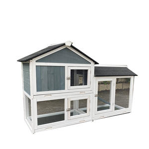 Spot Großhandel Outdoor Tannenholz Großer Kaninchen Aufbewahrung käfig Holz Castle Rabbit Hutch - Product Image 1