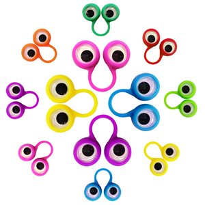 Gran grande creativo divertido <span class=keywords><strong>Googly</strong></span> Eye dedo marionetas Wiggly globo ocular dedo marioneta anillos ojo dedo juguete para niños fiesta Favor - Product Image 1