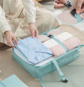 Ensemble d'organisateurs de voyage élégants 7-en-1, légers, pour bagages et sacs de voyage - Product Image 4
