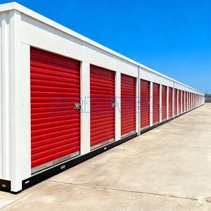 Greevel wadah penyimpanan portabel, pak datar baja dapat dilipat untuk fasilitas penyimpanan mandiri luar ruangan dengan pintu Gulung - Product Image 2