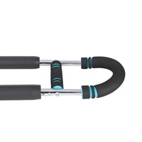 Entraîneur de bras Twister réglable Exerciseur de poitrine de puissance détachable 2 ressorts Équipement de fitness à domicile en mousse Divertissement sportif