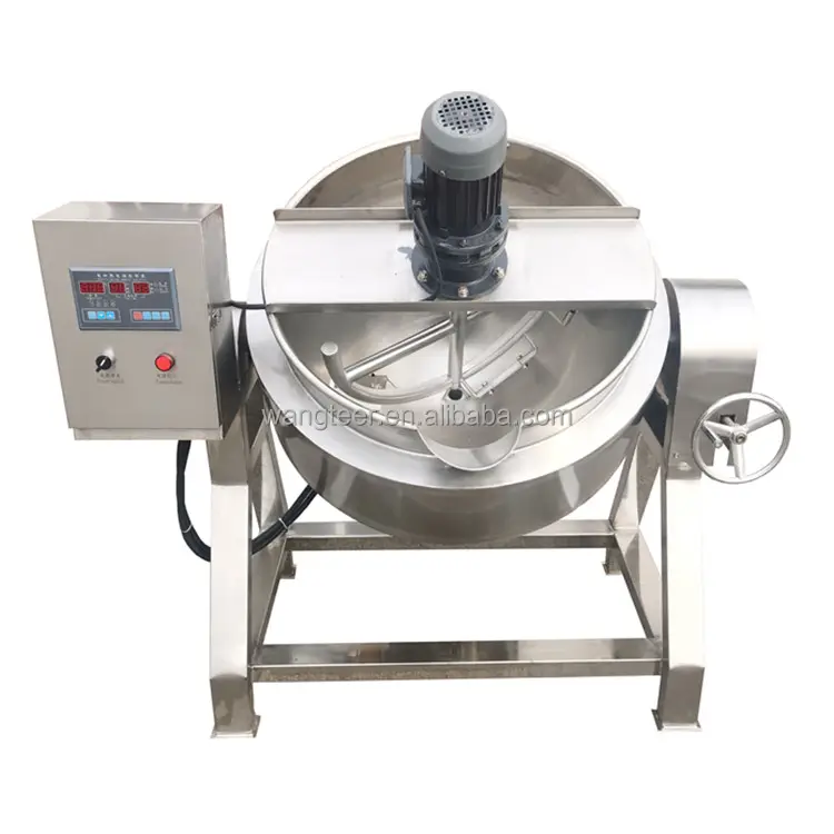 304 Food grade stainless steel 500L Cooker with agitator Steam Jacketed Kettle Price