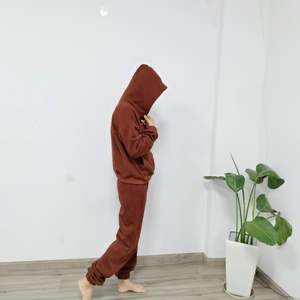 Dropshipping Ensemble de survêtement unisexe deux pièces Ensemble de survêtement en coton Pantalon de survêtement et <span class=keywords><strong>sweat</strong></span> à capuche - Product Image 5